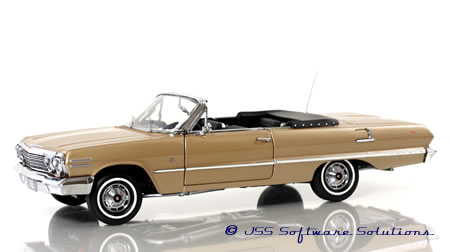 1963 Chevy IMPALA convertible collector card from set--mint/brand new 63 