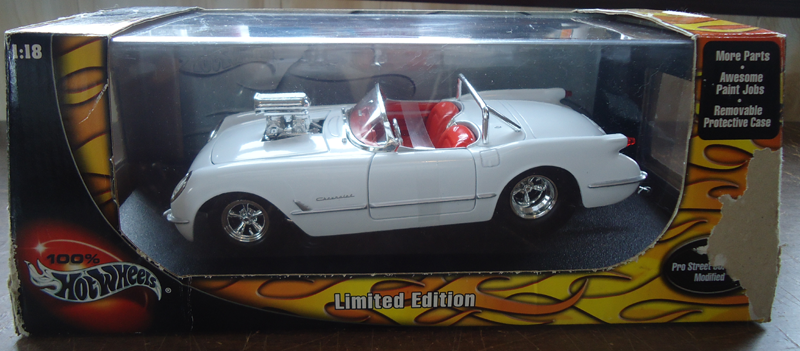 プロ ストリート シボレー コルベット 1953 Pro Street Corvette Modified ホットウィール 京商 1/18 絶版 アメ車 固定帯未開封 未使用 プロ ストリート シボレー コルベット 1953 Pro Street Corvette